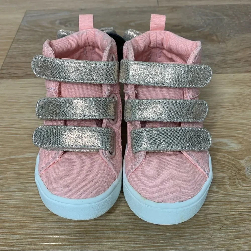Baby GAP Disney Minnie Mouse Size 5 Pink High Top Sneakers